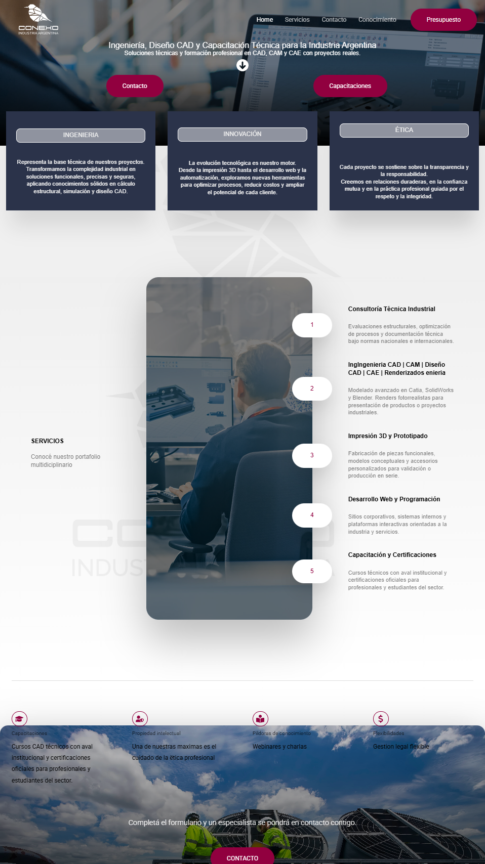 Ingeniería, Diseño CAD y Capacitación Técnica para la Industria Argentina